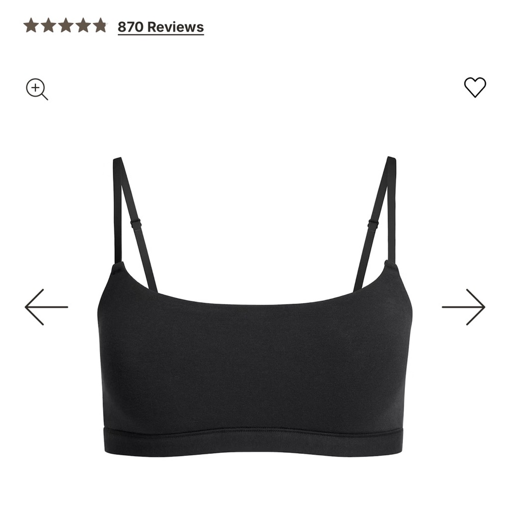 Skims Cotton Jersey Scoop Bralette